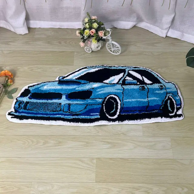 car racing rug